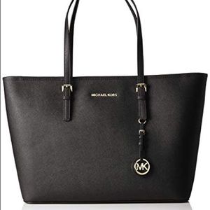 Michael Kors Jet Set Medium Leather Tote Bag